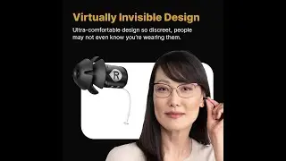 Eargo 8 Virtually Invisible Self-Fitting FDA-Cleared OTC CIC Hearing Aids