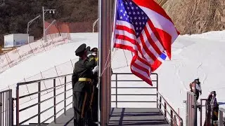 Пекин Beijing 2022. Церемония награждения медалями на Олимпийских играх 奥运会 Олимпийские игры 运动员