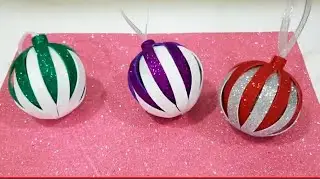 Best Christmas tree toys from foamiran. Balls for decoration. Top celor mai frumoase jucarii brad