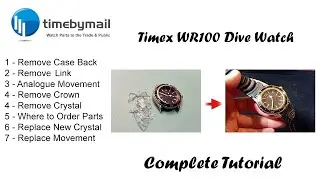 Timex - Watch Glass Crystal Removal / Replacement - Step by Step Guide