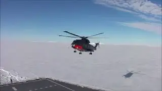 20120221「しらせ」搭載ヘリコプター発着艦(4)