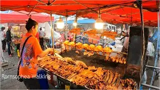Delicious street food and heavy rain in Phnom Penh I Cambodia Street food