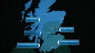 The Royal Regiment of Scotland Battalions Map