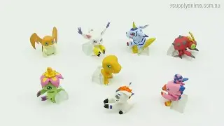 8 Pcs Full Set Digimon Adventure Narabundesu Marching Figure Collection BANDAI 2021
