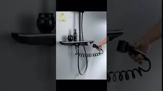 LED Digital Display Large Shower Set