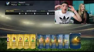 OMG LUCKY FIFA 15 TOTS PACK OPENING WITH MY GIRLFRIEND!!!