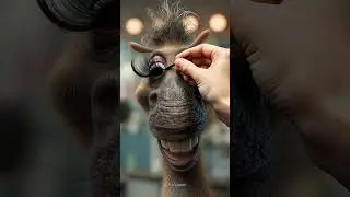 This donkey creature got huge eyelashes and thinks it is funny do you like them?
