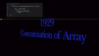 LeetCode 1929.  Concatenation of Array