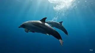 Dolphins Swimming in the Ocean | 4K Cinematic Marine Scene (Free to Use)