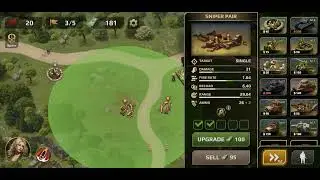 WWII Defense: RTS Army TD Game (mobile) Level 19 (Easy)