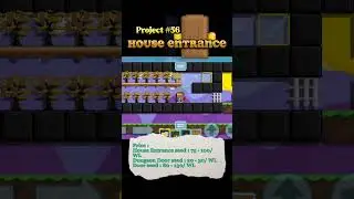 Membuat House Entrance #growtopiagame #growtopia #shorts