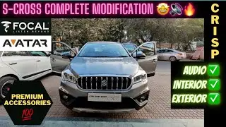 S-Cross COMPLETE Accessories Modification 🔥💯| Interior, Audio 🔊| S Cross Accessories | CAR MAN INDIA
