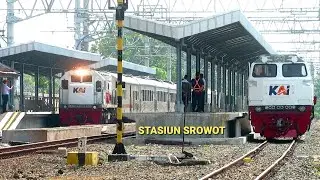 BANGUNKARTA MENYUSUL UJI COBA LOKO DI STASIUN SROWOT