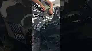 Part 2 From glossy black to matte purple magic! Watch the transformation. 🚗✨
