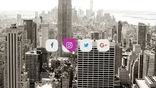 Amazing Social Media Icon/buttons with Amazing Hover effects using pure css3 and html5