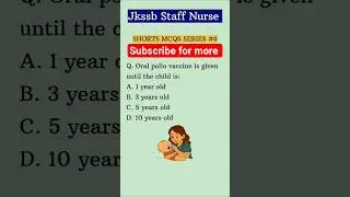 jkssb Staff Nurse mcqs series #6 | Most Expected mcqs | Fmphw | mmphw | #shortvideo #shorts