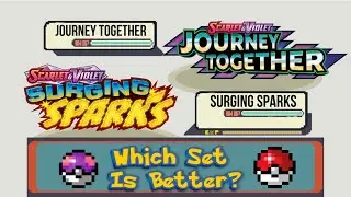 Pokemon Journey Together vs. Surging Sparks Set Battle! (18 Booster Pack Opening: SIR Hunting!)