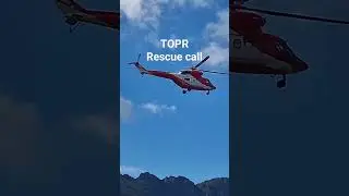 Rescue call. Tatra Volunteer&nbsp;Mountain Rescue Service&nbsp;(TOPR) in action #tatry #rescue #helicopter