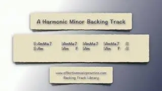 A Harmonic Minor Backing Track
