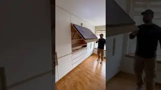 Hidden tv storage🔥😂 #shorts #tvunit