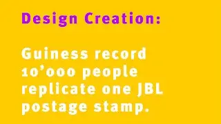 Guiness Record : 10'000 people are replicating a postage Stamp