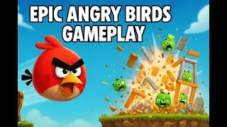 - Epic Angry Birds Gameplay  Smashing Pigs & Breaking Records!