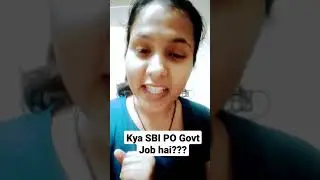 Kya SBI PO Govt job hai???