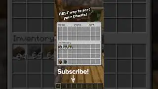 The BEST Way to Organise your Chest in Minecraft! #shorts