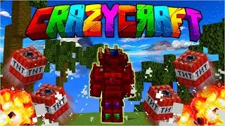 Crafting Gem Armor! Minecraft Crazy Craft