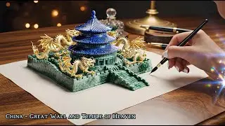 Guess the country! 🌍 Magic Brush & Crystal Art ASMR | Satisfying Visual Video
