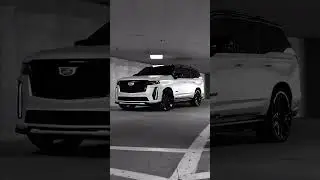 Lowered Cadillac Escalade V On Vossen Wheels! #cadillacescaladev #cadillac #luxurylifestyle #shorts