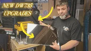 Новые усовершенствования для Dewalt 735 с установкой. Пластина из нержавеющей стали и пылеотвод, напечатанный на 3D-принтере, для Dust Rite.
