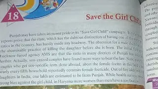 Save the girl child 🚸 Chapter 18 English Class 8th Easy Explanation with Darshan Sir India in Hindi 