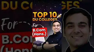 Top 10 B.Com (Honours) Colleges in DU 🎓 #shorts