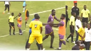 VIDEO WATCH😨🔥 Medeama SC Player Fights Referee&hellip;.Police Intervention&hellip;.Chaotic Moments in&hellip;.😱