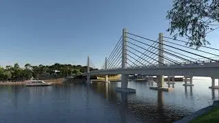 Swan River Crossing - Bridge Animation - November 2023