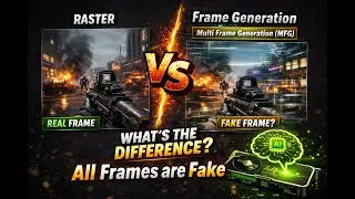Real vs Fake Frames - Raster vs Multi Frame Generation (MFG) - All Frames Are Fake! So STOP Hating!