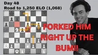 Road to 1,250 ELO (Day 48): London System in mid game tactics