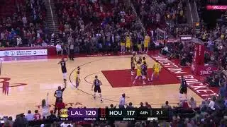 Eric Gordon Clutch Three Points Brings Game to Over Time, Lakers Vs Rockets