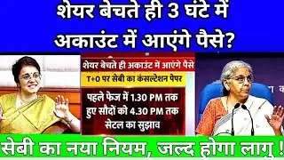 SEBI NEW RULES I BREAKING NEWS| सेबी का बड़ा नियम जल्द लागु होगा| Sebi New Rule 2024 @S B STOCK NEWS
