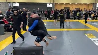 Blue Belt Submits Brown Belt With Americana in Absolute Advanced No Gi Division Match 2