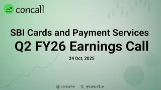 SBI Cards and Payment Services Ltd Q2 FY26 Earnings Conference Call | Concall.in