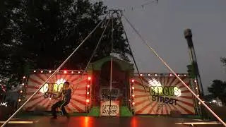 Circus Street After Dark 4K  @ Fright Fest Six  Flags America 10/13/2024