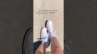 watch my WHITE converse get DIRTY in 2024 ✨ #trending #viralvideo #fyp