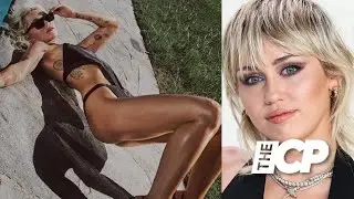 Miley Cyrus poses in a swimsuit as she announces collaboration with a tanning cream brand