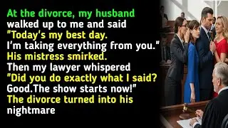 At the divorce, my husband walked up to me and said