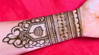 Front hand style bridal mehandi design | Bridal mehandi design for front hand |