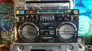 Lasonic TRC-931 Boombox ghettoblaster Line-in test.