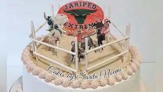 Como decorar un pastel para hombre Jaripeo Extremo | How to decorate a Man Cake