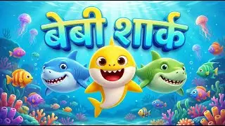 BABY SHARK HINDI 🦈 बेबी शार्क गाना  Animal Songs for Kids  Gullu Bullu Kids